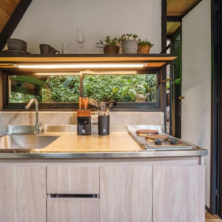 Cabañita Entreaguas - Glamping A-Frame El Retiro - Chalet de 1 dormitorio - 4