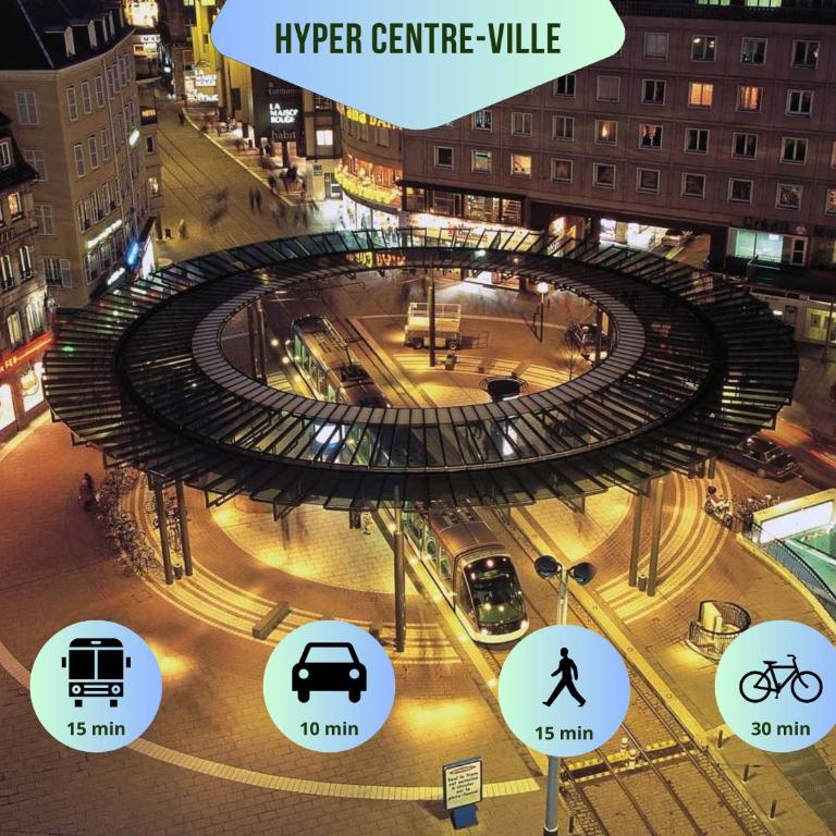 Studio Strasbourg Gare Tram CHU - Monolocale con Divano-Letto - 14
