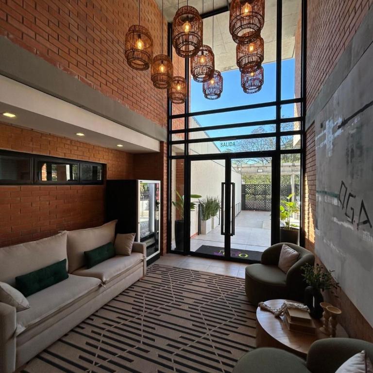 Monoambiente moderno con balcón, piscina en Luque - One-Bedroom Apartment - 11