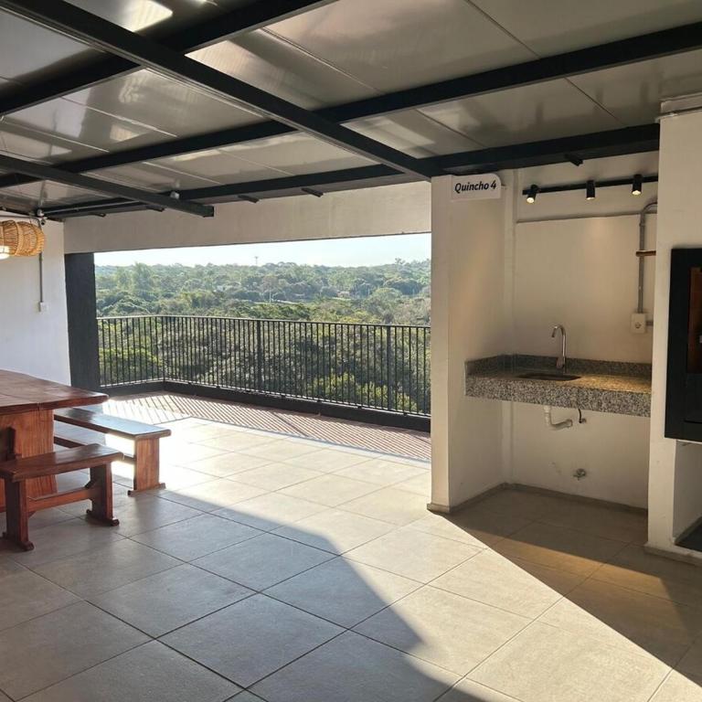Monoambiente moderno con balcón, piscina en Luque - One-Bedroom Apartment - 10
