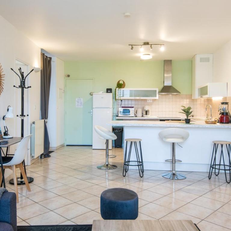La citadine balcon, terrasse, fibre, centre-ville - Appartement 2 Chambres - 15