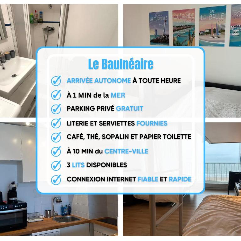 Le Baulnéaire, Vue Mer, Plage à Pied, Parking Privé - Appartamento con 1 Camera da Letto - 2