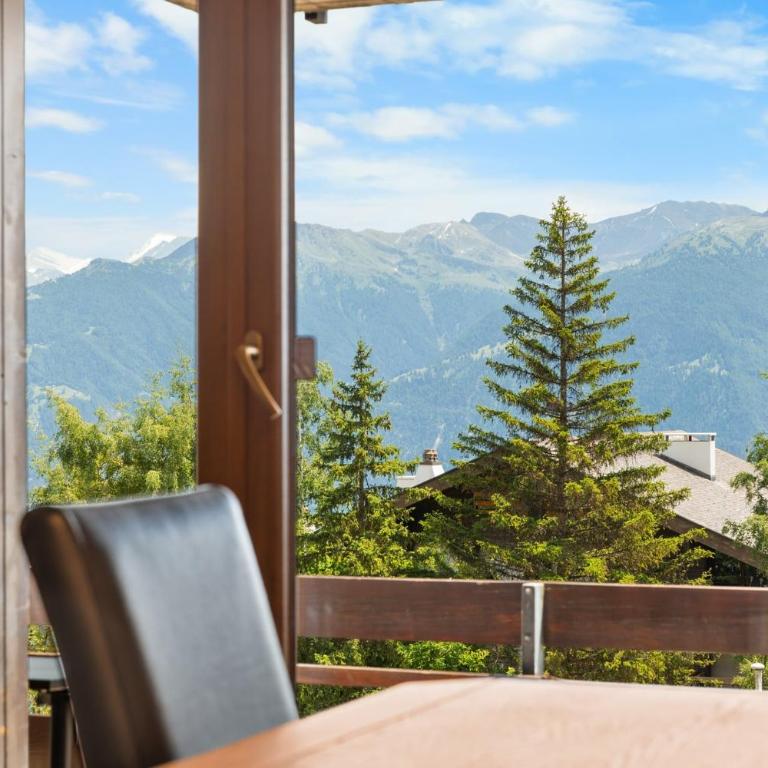 Mercure 202 sur la place du village a Anzere - Apartment - 4