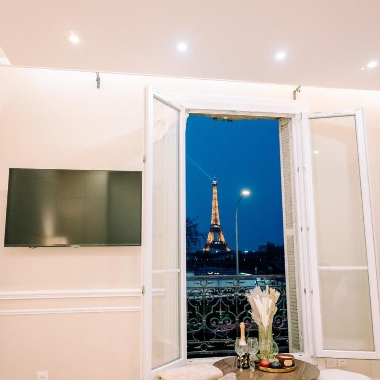 4P-1BR - Eiffel Tower View - Fully Renovated - A-C - Appartement 1 Chambre - Vue sur Ville - 15