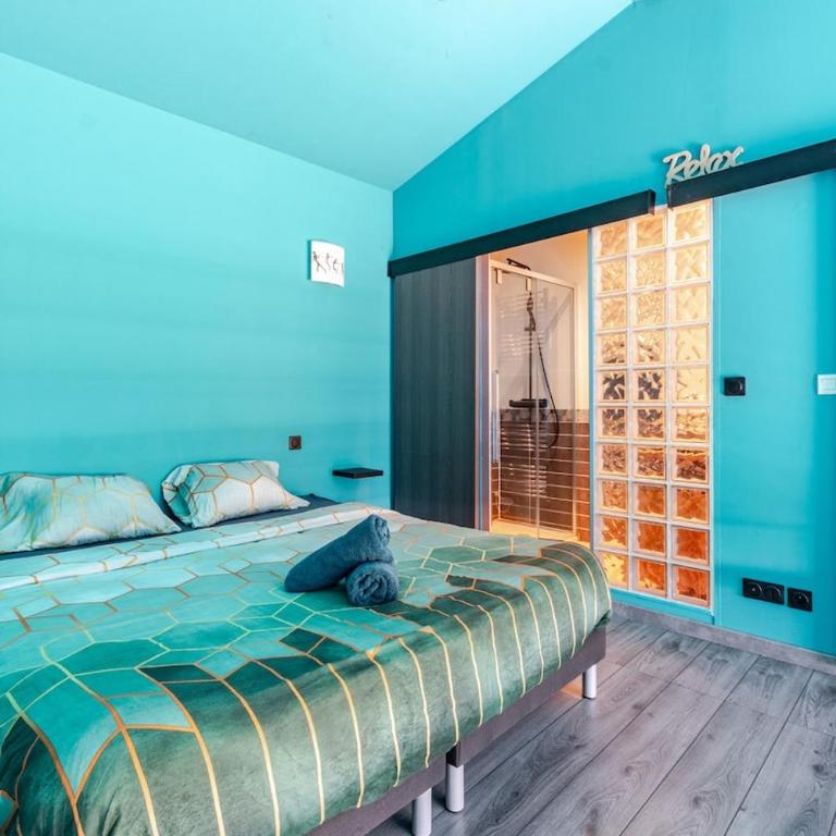 salle de cinéma et jaccuzi - Villa 1 Chambre - 4