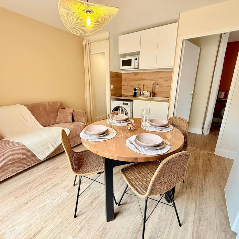 Le cocon de Sète - T2 cabine cosy, grande terrasse rez de jardin, clim, parking proche plage - Apartment mit 2 Schlafzimmern - 11