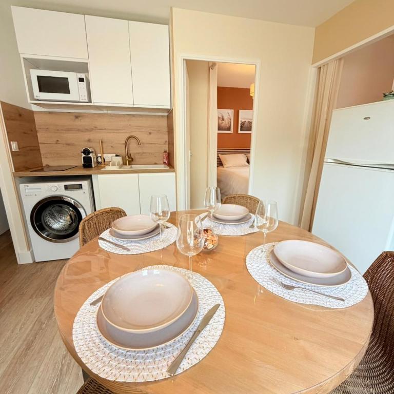 Le cocon de Sète - T2 cabine cosy, grande terrasse rez de jardin, clim, parking proche plage - Apartment mit 2 Schlafzimmern - 16