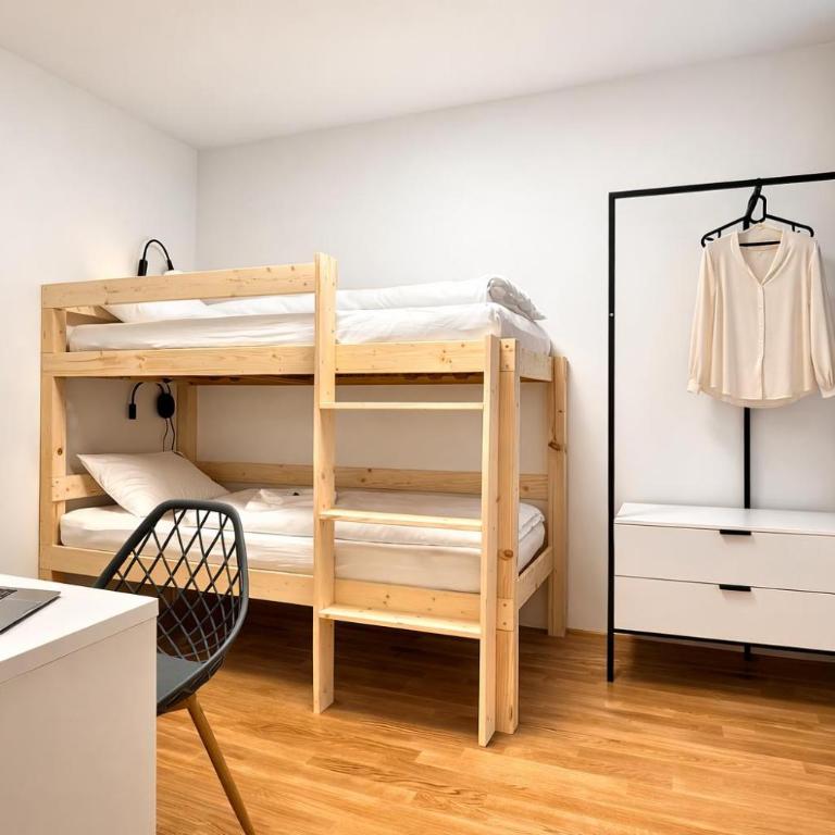 M2Suites by BestChoice - Messe - Parking - Self-Check-in - Apartment mit 2 Schlafzimmern und Balkon - 9