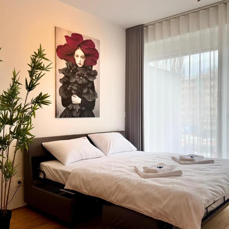 M2Suites by BestChoice - Messe - Parking - Self-Check-in - Apartment mit 2 Schlafzimmern und Balkon - 10