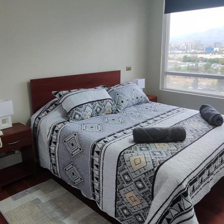 Acogedor departamento 4 camas con estacionamiento comuna macul metro camino agricola - Two-Bedroom Apartment with View - 16