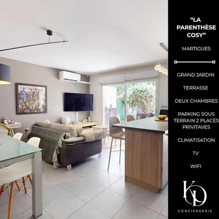 LA PARENTHÈSE COSY - avec terrasse jardin et parking privé - Apartment mit 3 Schlafzimmern - 4
