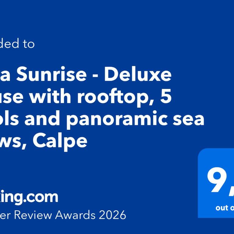 Casa Sunrise - Deluxe house with rooftop, 5 pools and panoramic sea views, Calpe - Two-Bedroom Apartment - 43