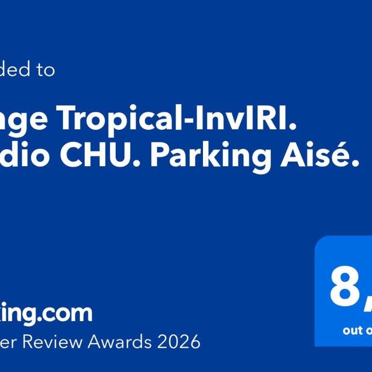 Songe Tropical-InvIRI. Studio CHU. Parking Aisé. - Appartement 1 Chambre - 14