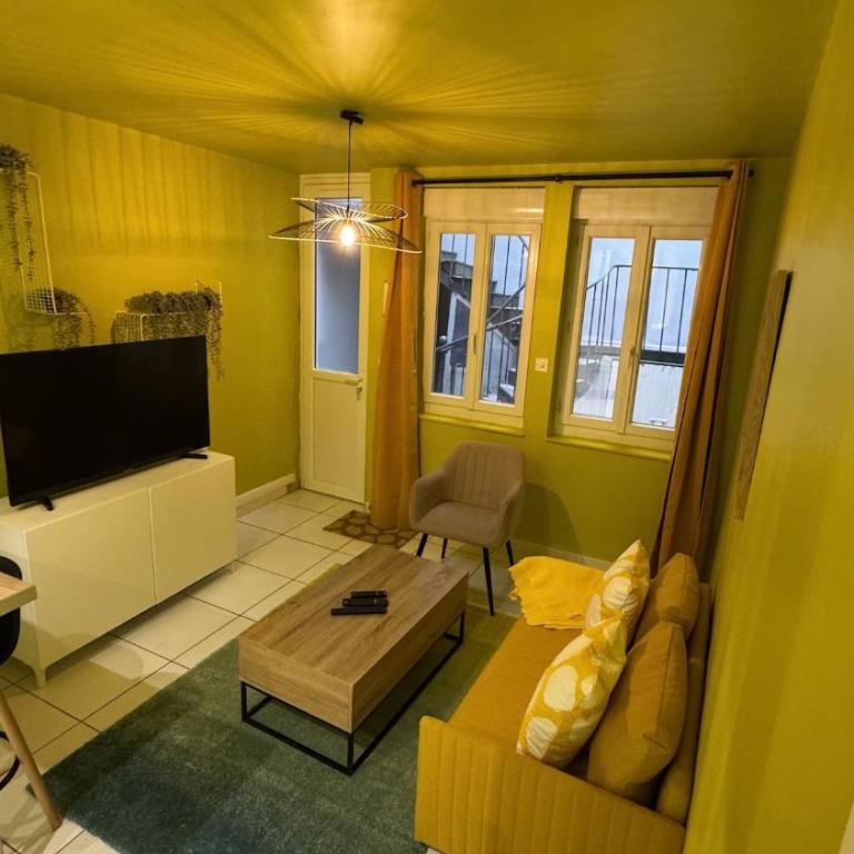 Le duplex tricolore 2 suites hyper centre Rouen rive droite - Two-Bedroom Apartment - 11