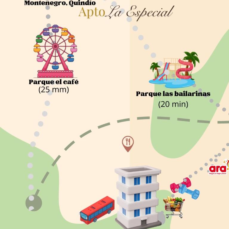 Apartamento cerca Parque del Café - Apartamento de 2 dormitorios con vistas a la ciudad - 12