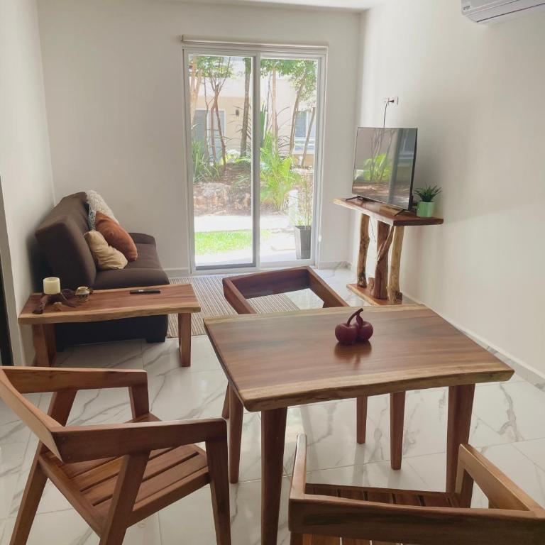 Bonito depto Playa del Carmen 2hab2bañ y varias amenidades - Apartamento de 1 dormitorio - 14
