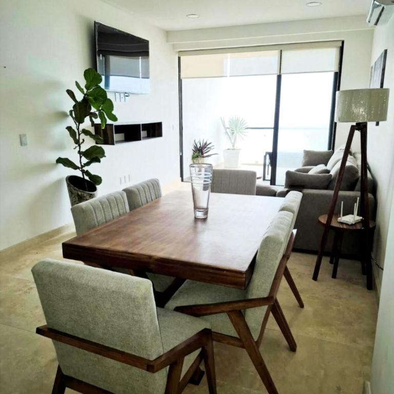 Depto Lujo Azul Pacifico #1 Alberca frente al Mar - Two-Bedroom Apartment - 13