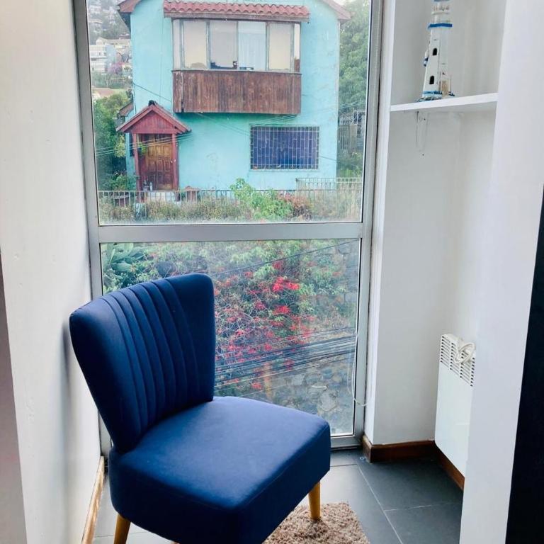 Luminoso Loft con terraza y vista en Valparaíso - Two-Bedroom Apartment - 2