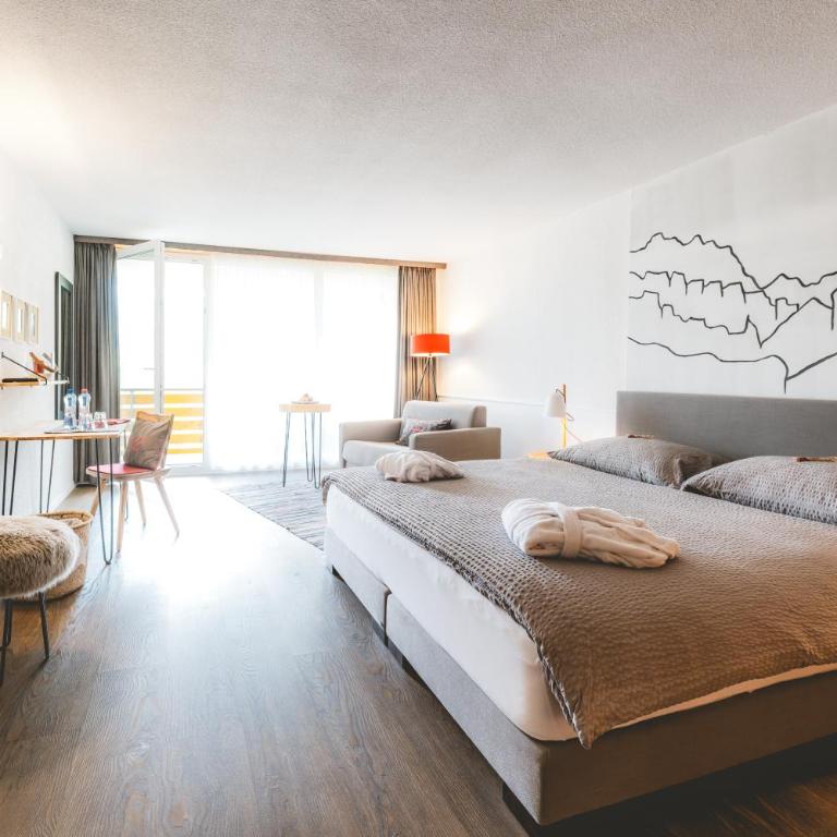 Hotel Alfa Superieur - Leukerbad-Therme - Doppelzimmer mit Zugang zum Spa und Seilbahnnutzung - 7