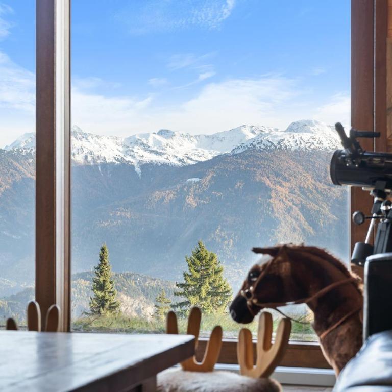 Sagittaire T06 sur la place du village a Anzere avec vue sur les Alpes - Apartment - 17