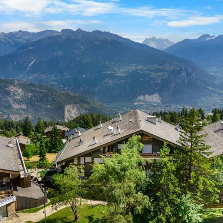 Sagittaire T06 sur la place du village a Anzere avec vue sur les Alpes - Apartment - 28
