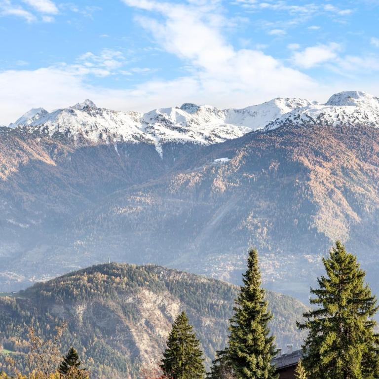Sagittaire T06 sur la place du village a Anzere avec vue sur les Alpes - Apartment - 46