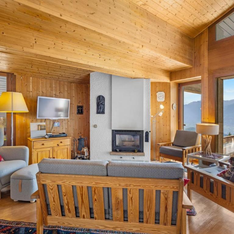 Emeraudes 404A pres de la telecabine a Anzere avec vue sur les Alpes - Apartment - 1