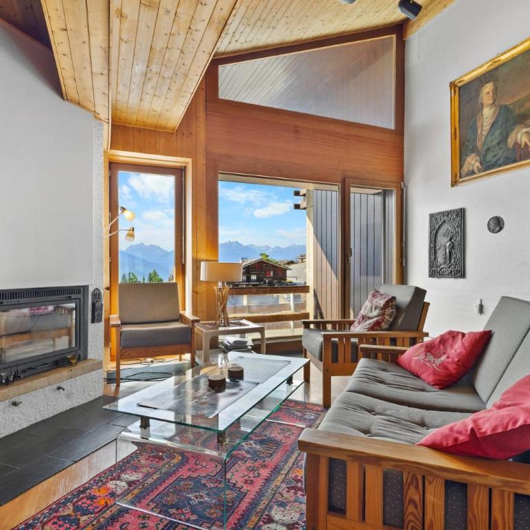 Emeraudes 404A pres de la telecabine a Anzere avec vue sur les Alpes - Apartment - 9