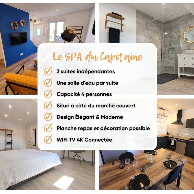 Maison de ville, SPA Balnéo, 2 suites parentales - Maison 2 Chambres - 3