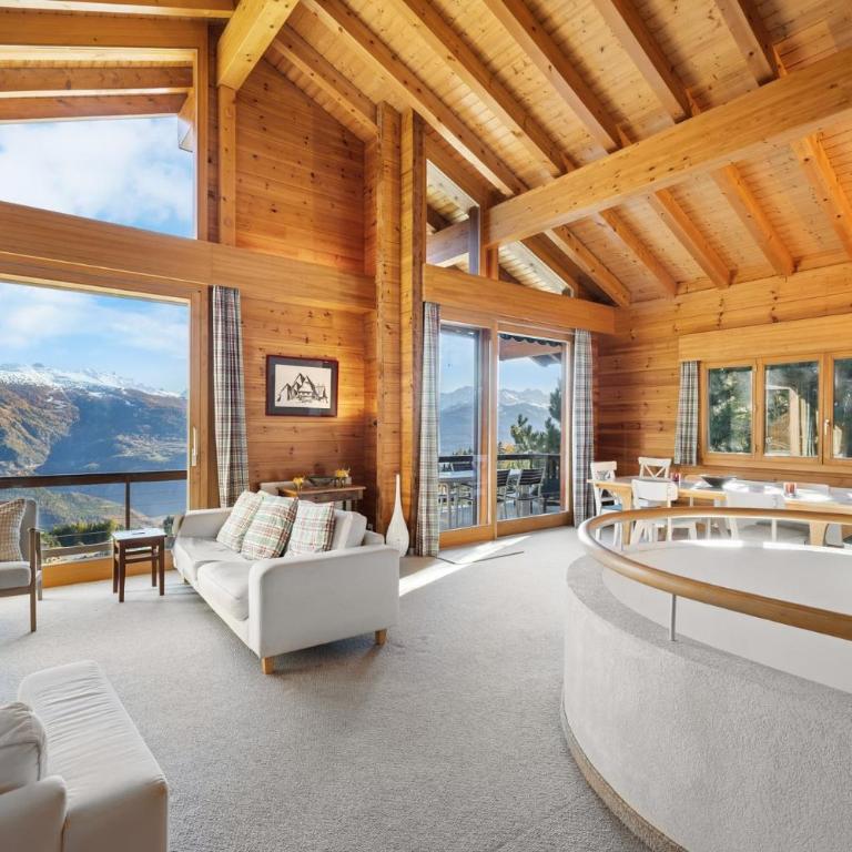 Chalet la Frenaie a Anzere avec vue sur les Alpes - Chalet - 13