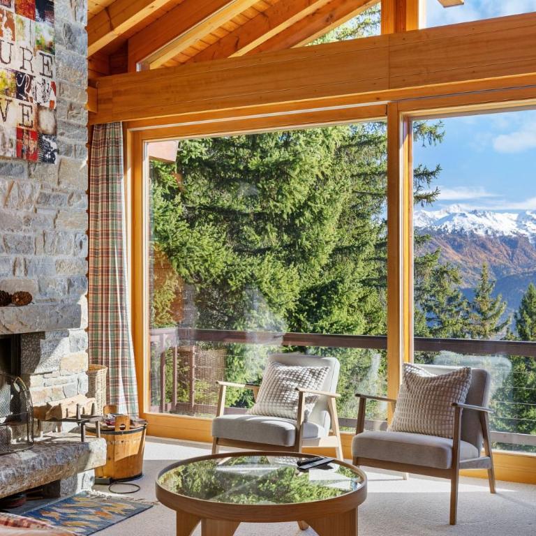 Chalet la Frenaie a Anzere avec vue sur les Alpes - Chalet - 22
