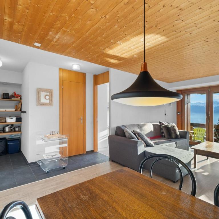 Gemeaux 104 sur la place du village a Anzere - Apartment - 2
