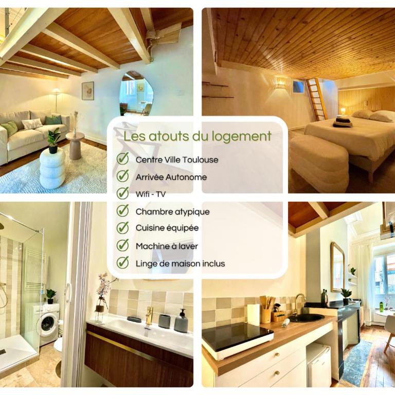 " Nid Secret " Chambre insolite sous-sol - Wifi - Centre Ville - Apartment mit 2 Schlafzimmern - 2