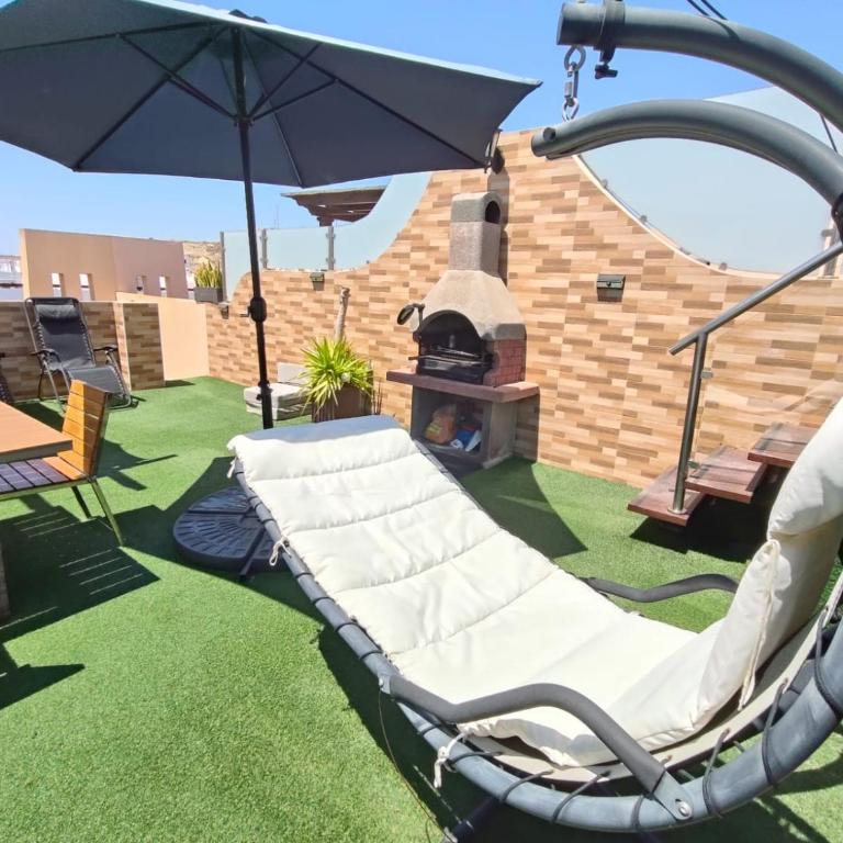 Apartamentos Paraiso Vera Playa, Atico Bora Bora con piscina privada, pie de playa, WIFI - Apartamento de 2 dormitorios con piscina privada - 3