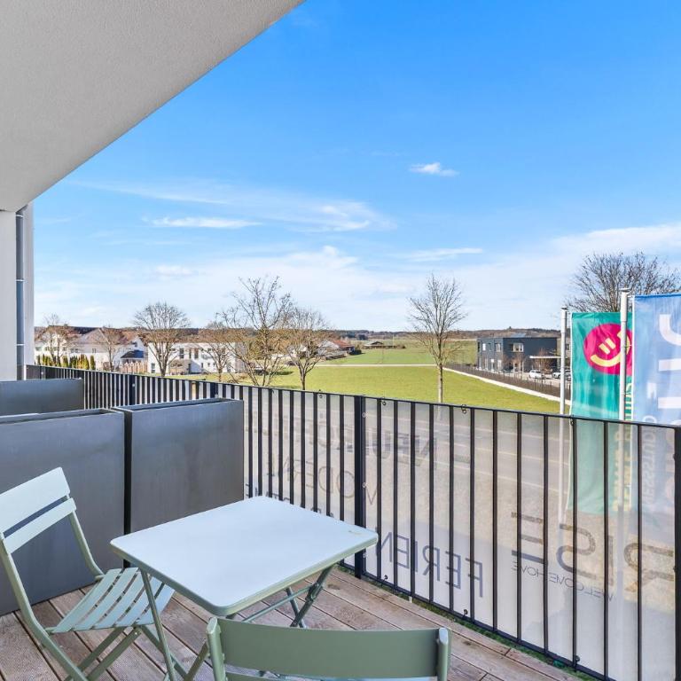 SKYRISE Apartments mit Küche, WLAN & Parkplatz - ruhige Lage - Studio mit Balkon - 11