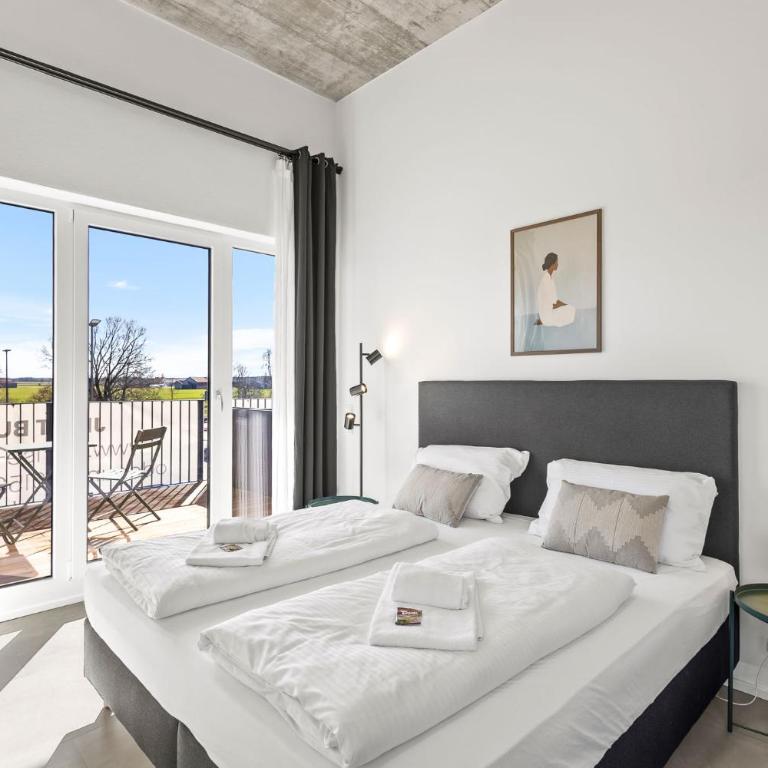 SKYRISE Apartments mit Küche, WLAN & Parkplatz - ruhige Lage - Studio mit Balkon - 6