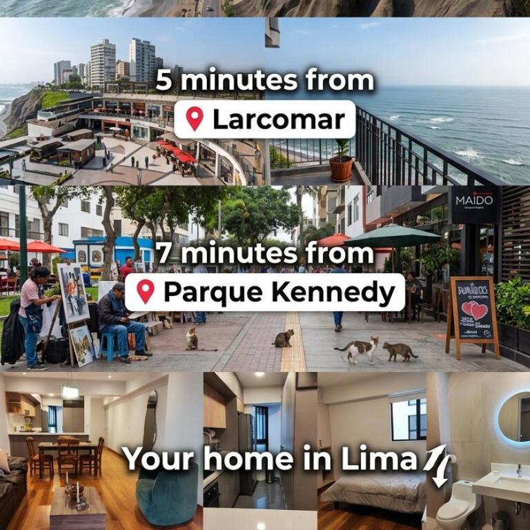 New apartment steps from Larcomar & Kennedy Park - Apartamento de 1 dormitorio - 4