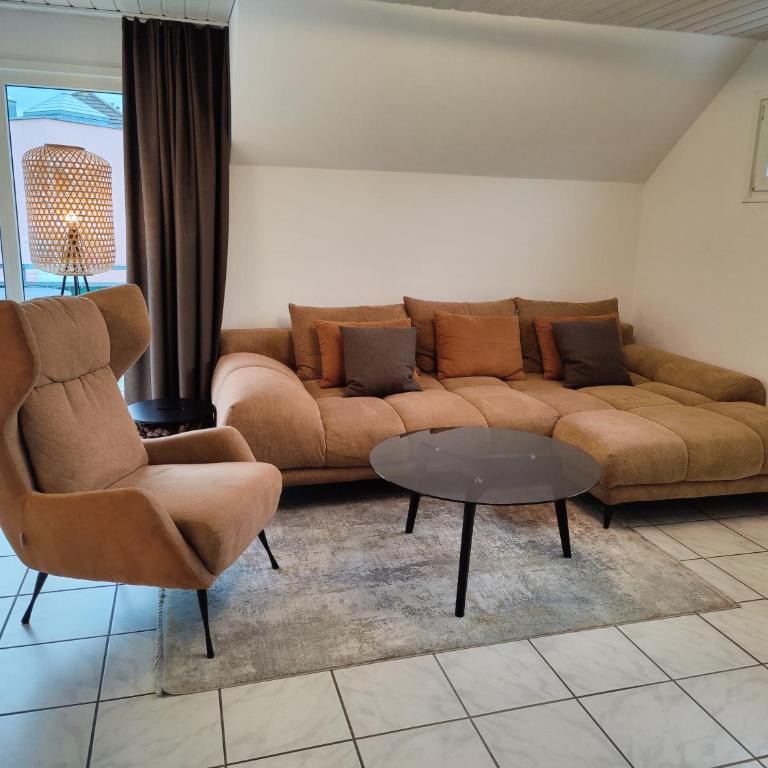 Ferienhof Schöngarten, Sonja & Stefan Büchele GbR - Two-Bedroom Apartment with Garden View - 22