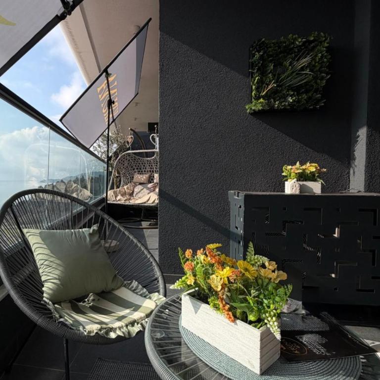 KRUNA 406 Luxury Sea View Apartment with Parking, Minibar, Spa & Beach, Bečići - Apartman sa 1 Spavaćom Sobom - 21