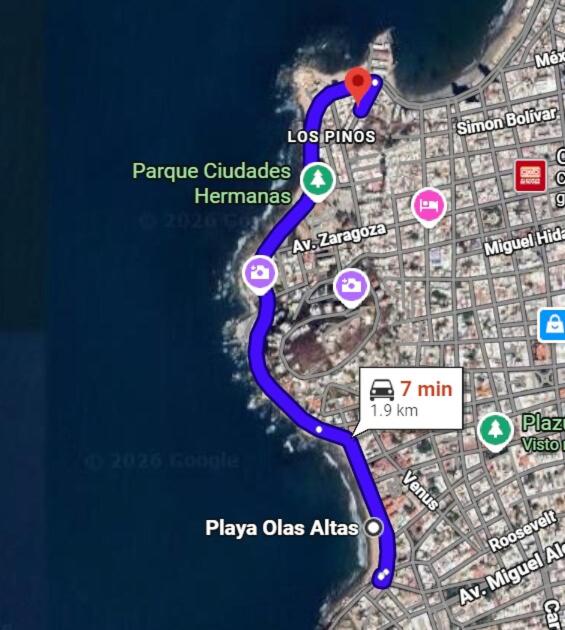 Apartment 30 steps from the beach Mazatlán Boardwalk - One-Bedroom Apartment with Balcony - 14