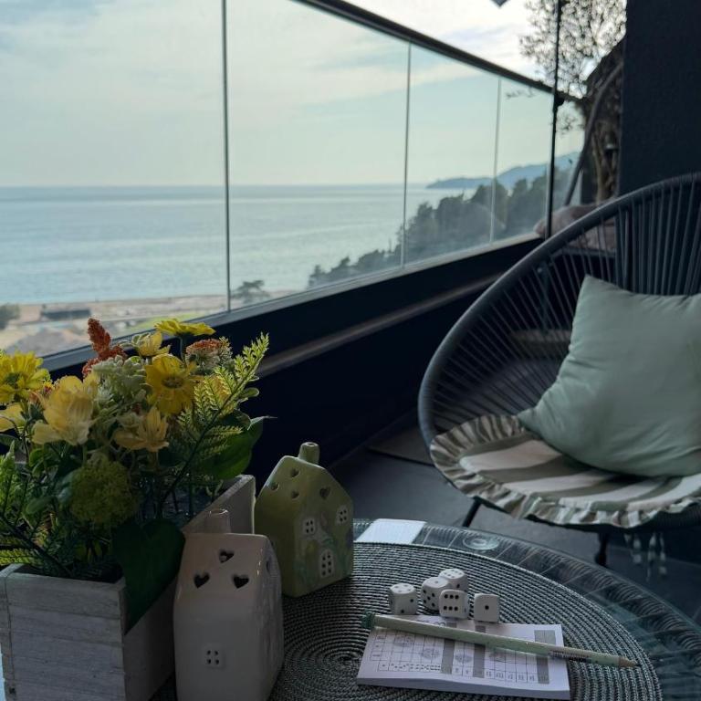 KRUNA 406 Luxury Sea View Apartment with Parking, Minibar, Spa & Beach, Bečići - Apartman sa 1 Spavaćom Sobom - 20
