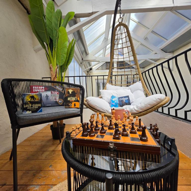 Loft Art Déco Terrasse Verrière Clim Lit king size - Appartement 2 Chambres - 27