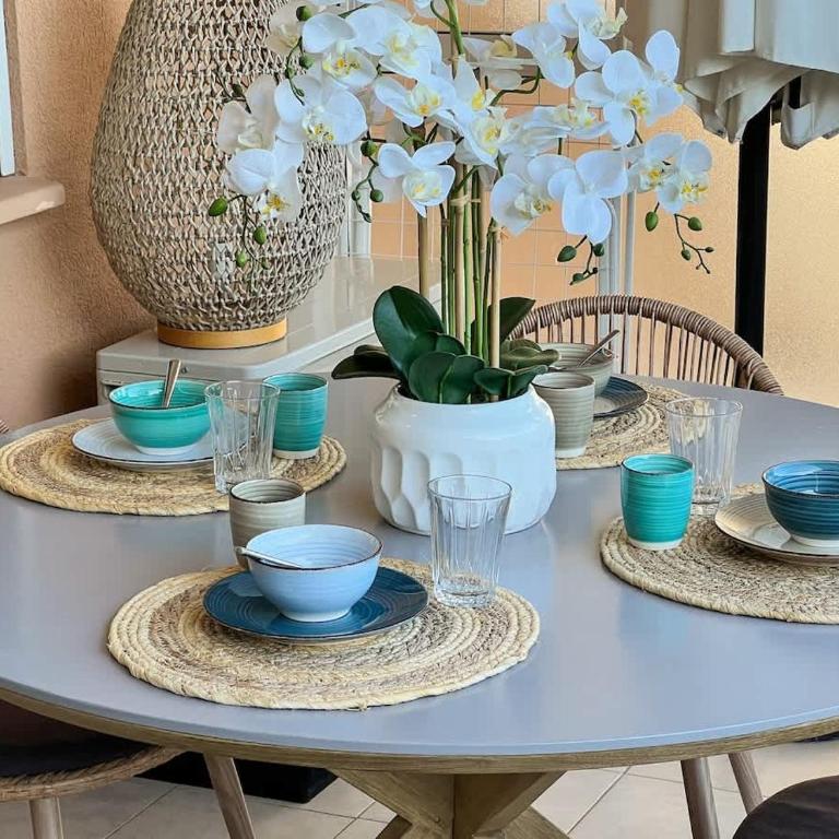 2-room apt sea swimming pool air conditioning parking - Appartement - 6