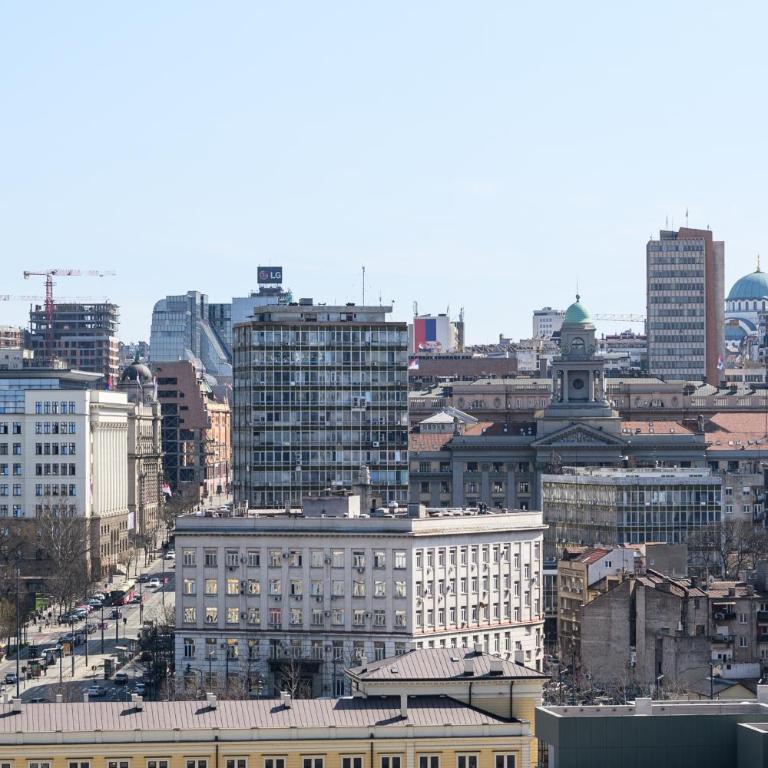 Belgrade Waterfront Exclusive Residence with Free Garage - Deluks Apartman sa 1 Spavaćom Sobom i Pogledom na Grad - 26