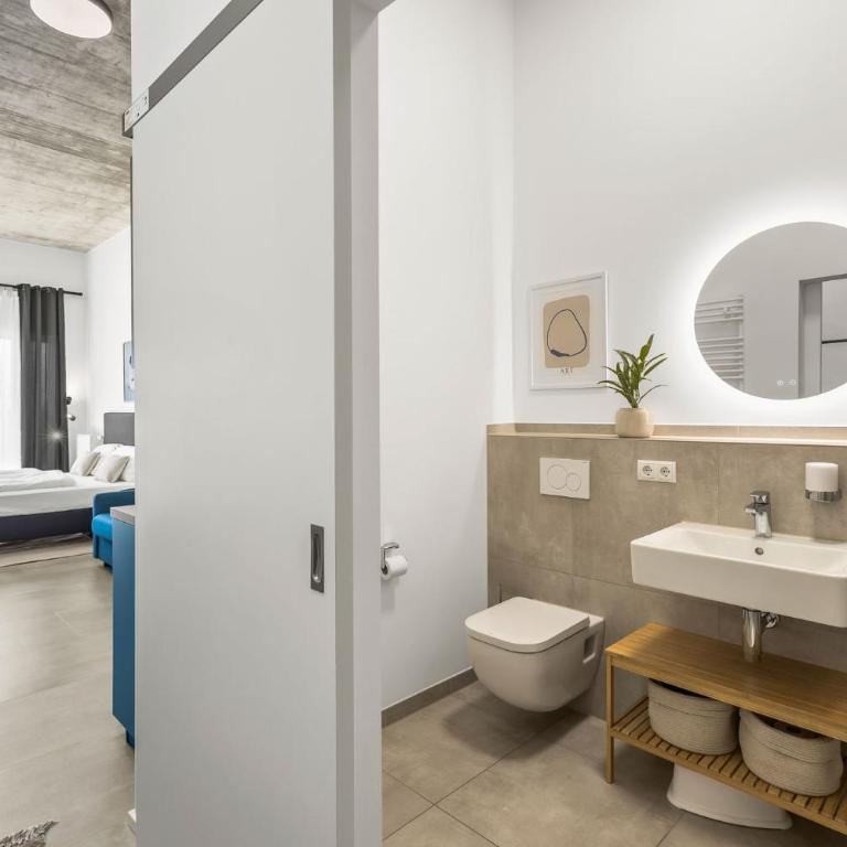 SKYRISE Apartments mit Küche, WLAN & Parkplatz - ruhige Lage - Superior Studio - 10