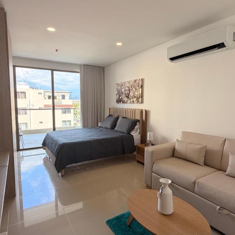 Luxury Sea Loft Apartaestudio cerca al Mar - Apartamento Loft de 1 dormitorio con balcón - 6