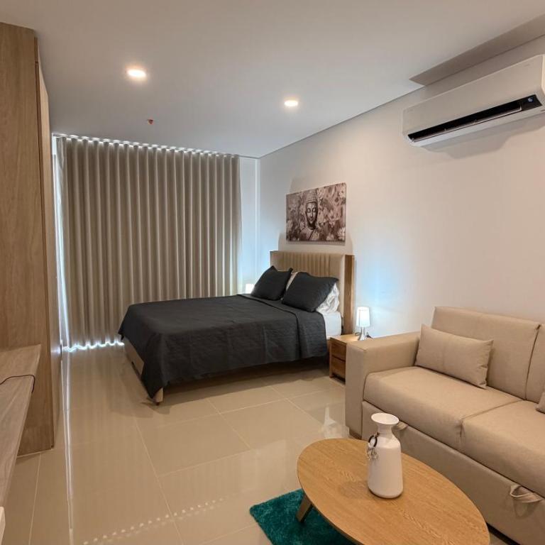 Luxury Sea Loft Apartaestudio cerca al Mar - Apartamento Loft de 1 dormitorio con balcón - 2