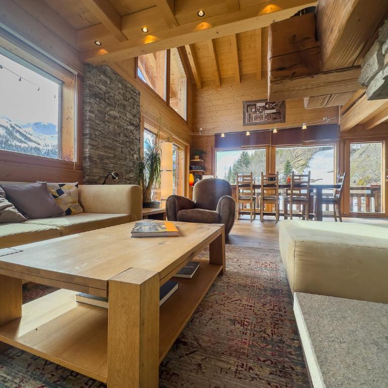 Chalet Boder - Vue MontBlanc - Cheminée - Three-Bedroom Chalet - 7