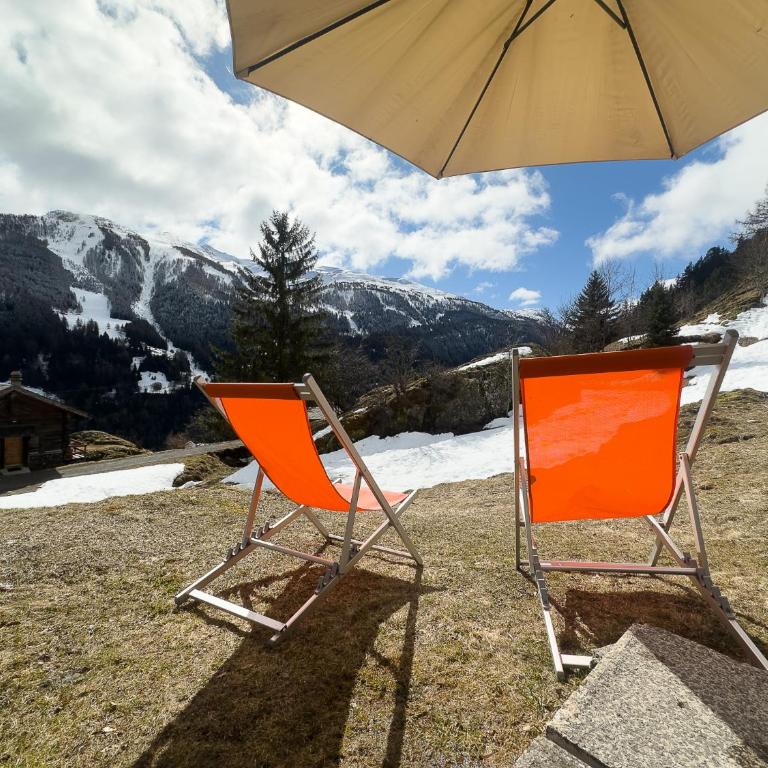 Chalet Boder - Vue MontBlanc - Cheminée - Three-Bedroom Chalet - 21