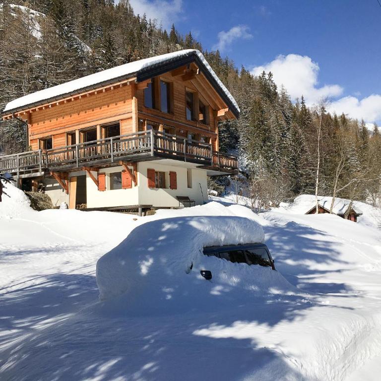 Chalet Boder - Vue MontBlanc - Cheminée - Three-Bedroom Chalet - 41